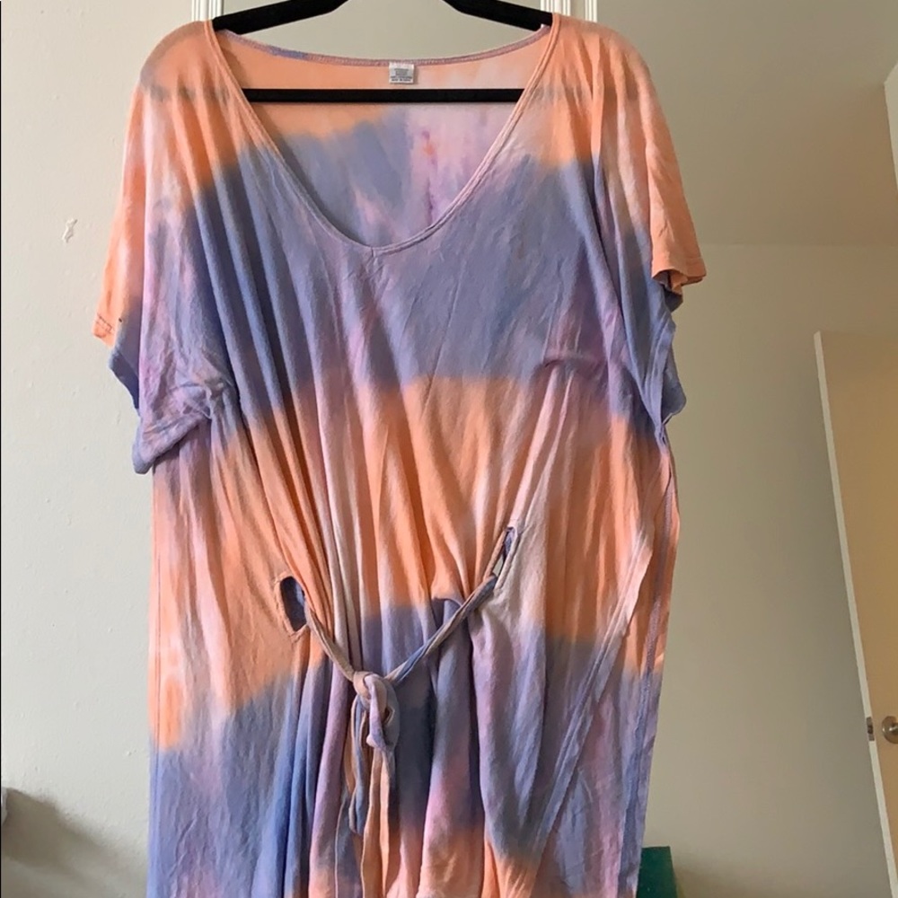 Faux Tie-dye, Flowy shirt or swim suit cover